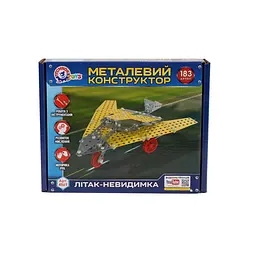 Конструктор металевий ТехноК Літак-невидимка 4869 - мініатюра 3