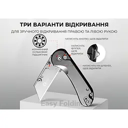 Ніж трапеція складаний Civivi Elementum Utility C23039B-4 - мініатюра 13