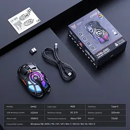 Миша Onikuma DM02 Wireless Black [161300] - мініатюра 13