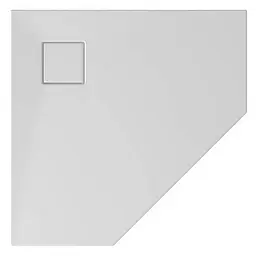 Душовий піддон Cersanit Tako Slim 80x80x4 см п'ятикутний із сифоном S601-130, Білий, білий