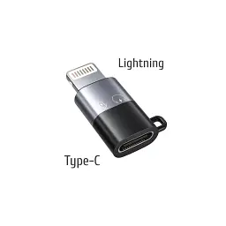 Перехідник USB-C F to Lightning M charger-audio XoKo (AC-029) - мініатюра 3