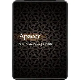Накопичувач SSD Apacer AS340X 120GB 2. 5" 7mm SATAIII 3D NAND Read/Write: 550/520 MB/sec