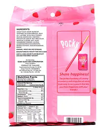 Японські палички Glico Pocky Strawberry 9шт, 108г - мініатюра 2