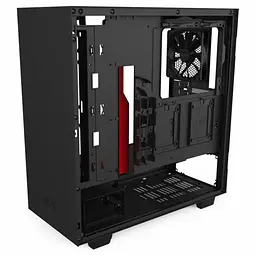 Корпус NZXT H510 Black/Red (CA-H510B-BR) Без БП Б/в - мініатюра 2