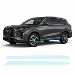 Антигравійна захисна бронеплівка за лекалами для Chery Tiggo 9 (PHEV) I 2023- нижня зона кузова пороги