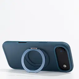 Противоударный чехол-панель для Apple iPhone 17 Air, Unit Stand2, синий, силикон + поликарбонат, защита всего корпуса, с подставкой, поддержка магнитных держателей и беспроводной зарядки (MagSafe), ArmorStandart (ARM86344) - мініатюра 4