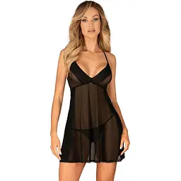 Комплект білизни Obsessive Latinesa XL/2XL чорний