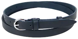 Шкіряний жіночий ремінь Skipper 1634-20 Темно-синій 2 см