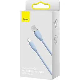 Кабель Baseus Jelly Liquid Silica Gel Fast Charging Cable USB to Lightning 2.4A 2m CAGD000103 Blue - мініатюра 5