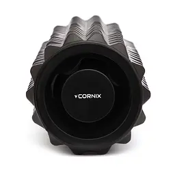 Масажний ролик Cornix EVA 33 x 14 см (валик, ролер) XR-0341 Black - мініатюра 4