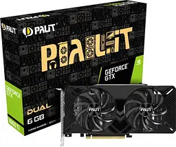 Відеокарта Palit GTX 1660Ti 6GB Dual (NE6166S018J9-1160A-1) (NE6166T018J9-1160C) (GDDR6, 192 bit, PCI-E 3.0 x16) Б/в - мініатюра 7