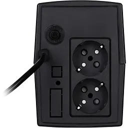 Лінійно-інтерактивний ДБЖ 2E ED650 650VA/360W LED 2XSCHUKO (2E-ED650) - мініатюра 2