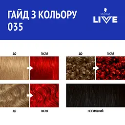 Фарба для волосся Schwarzkopf Live Intense Colour 035 Real Red  - мініатюра 4