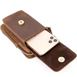 Чоловіча шкіряна сумка Vintage 10,5х17х4 см sum0013978 - мініатюра 5