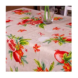 Скатертина MirSon Рогожа №215 Garnet 130x130 см (2200006738442) - мініатюра 3