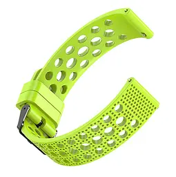 Спортивний ремінець з перфорацією Primo для годинника Xiaomi Huami Amazfit Bip/Amazfit GTS Lime - мініатюра 2