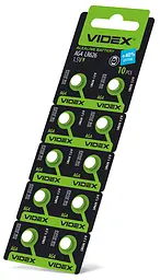 Батарейка годинникова Videx AG 4/LR626 BLISTER CARD 10 шт VIDEX (23267-000) - мініатюра 2