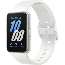 Фітнес-трекер Samsung Galaxy Fit 3 40мм (R390) AMOLED, BT 5.3, 16/256МБ, сріблястий