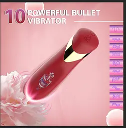 Міні-вібратор Lipstick Bullet Red - мініатюра 10