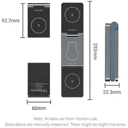 Зарядний пристрій 15W 3-in-1 Magnetic Wireless Fast Charger Gray Vention (FGFH0) - мініатюра 5