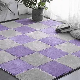 Підлога-пазл плюшевий ФІОЛЕТОВИЙ 30x30x1cm (D) SW-00002086 - мініатюра 8