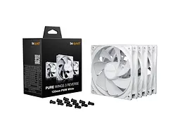 Вентилятор Be quiet! Pure Wings 3 120mm PWM Reverse 3-Pack White (BL136) - мініатюра 4