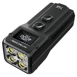 Надпотужний міні ліхтар EDC Nitecore T4K 4000лм з дисплеєм OLED Type-C