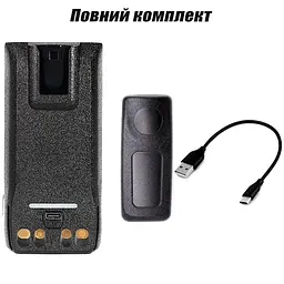 Акумулятор для рації Motorola R7 R7A з USB-C 3000 mAh PMNN4808A - мініатюра 10