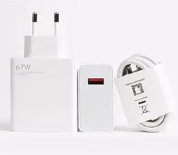 Зарядний пристрій + кабель Charge 67W USB Power Adapter  - мініатюра 3