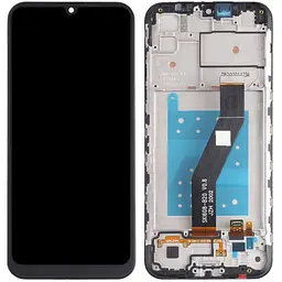 Дисплей Motorola XT2053-1-2-3 Moto E6s 2020 чорний, з рамкою