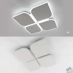 Керована світлодіодна люстра AERO 70W 4F-455x455x57-WHITE-220-IP20 ESLLSE - мініатюра 4