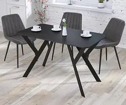 Обідній стіл Ішла 120-65 Loft Design Закруглені кути (Венге Луізіана)