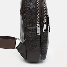 Чоловічий рюкзак шкіряний через плече Keizer K13316br-brown - мініатюра 4