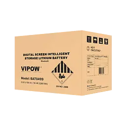 Акумулятор Vipow LiFePO4 12.8В 100 Ah 100А BMS 1280Wh Bluetooth - мініатюра 3