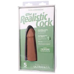 Фалоімітатор Doc Johnson The Realistic Cock ULTRASKYN 5 Inch, 12.7 см - мініатюра 10