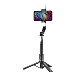 Трипод-монопод для селфі з Bluetooth ArmorStandart ASM11 double LED black - мініатюра 7