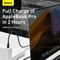 Кабель Baseus Superior Series Fast Charging Cable Type-C to Type-C 100W 2m CATYS-C01 Black - мініатюра 6