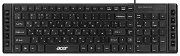 Клавіатура мембранна OKW010, 115key, USB-A, EN/UKR/RU,чорний Acer teh0013882