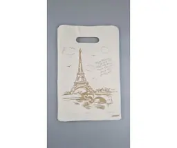 Пакети з вирубаною ручкою (20*30) "Париж" XXL жовтий (100 шт.)