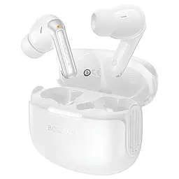 Бездротові TWS навушники Borofone FQ9 Plus Peaceful ANC+ENC White - мініатюра 3