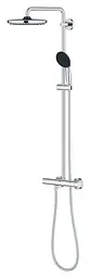 Душова система з термостатом для настінного монтажу Grohe Vitalio Start System 250 26678001, Хром - мініатюра 4