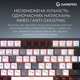 Клавіатура GamePro Asgard Valhalla Pro QLAB Sakura Switch Black (MK160-B-QS-PRO) - мініатюра 16