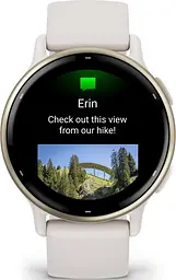 Смарт-годинник Garmin vivoactive 5 Cream Gold Aluminum Bezel with Ivory Case and Silicone Band (010-02862-11/5B) - мініатюра 2