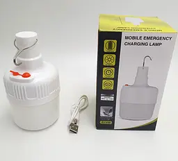 Акумуляторна кемпінгова LED лампа 20W світильник з гачком USB зарядка ліхтар світильник 14х8см Bailong BL 1820 - мініатюра 5