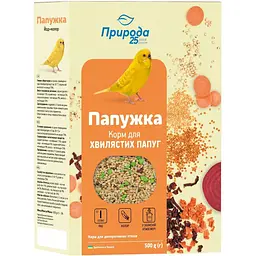 Уцінка. Корм Природа Папужка Йод+колор для хвилястих папуг 500 г (PR241085)