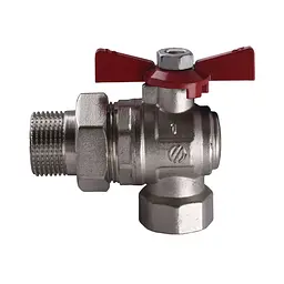 Кран кульовий кутовий з американкою Arco 1″ Sena 154305