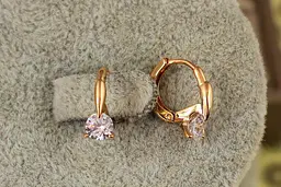 Сережки дитячі Xuping Jewelry мить 11 мм золотисті - мініатюра 2