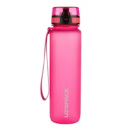 Пляшка для води UZspace Colorful Frosted 1000 мл рожева (3038)