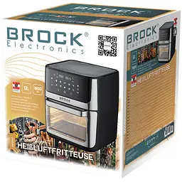 Мультипіч BROCK DA 1000 BK1800Вт/ 12л /сенсорне керування/гриль/шашлик/таймер/чорна - мініатюра 2