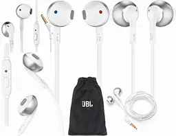 Навушники JBL дротова гарнітура T205 білі ( T205CRM) - мініатюра 5